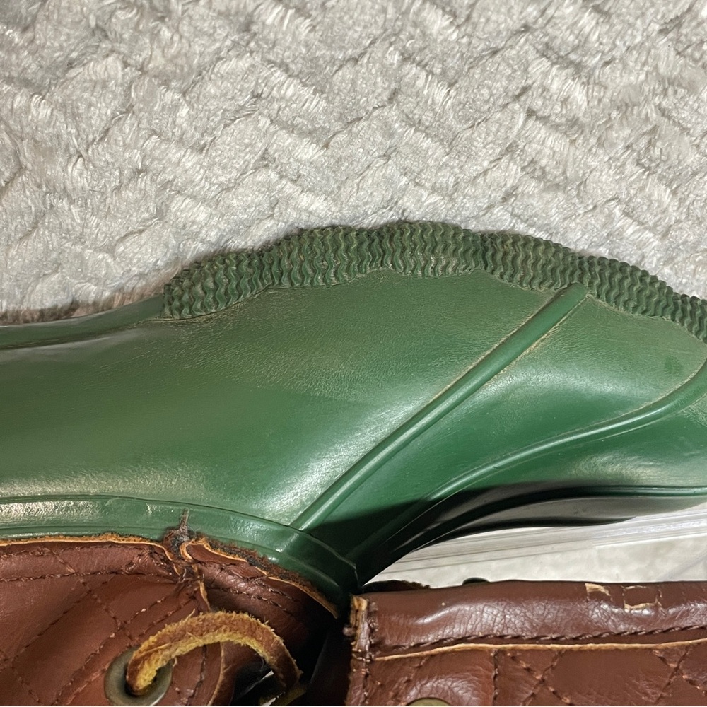 Steve Madden Women's Green Ankle Rain Duck Boots size‎ 7 Preppy - Picture 9 of 15